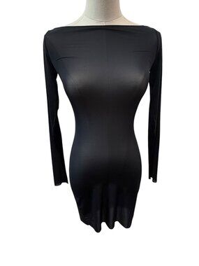 skims long sleeve backless dress | Dresses | Skims Body skims long sleeve dress outfit and you will be 90s Vintage Slinky Sexy US Size:10 Off The Shoulder